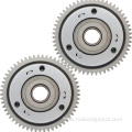 Motorcycle starting disc gear